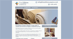Desktop Screenshot of firsteditioncarpets.co.uk